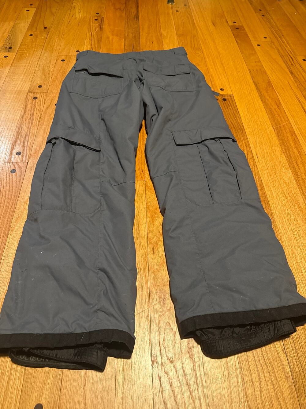 Karbon Kids Youth 12 Insulated Ski Snow Pants Gray Snowboard Winter Adjustable